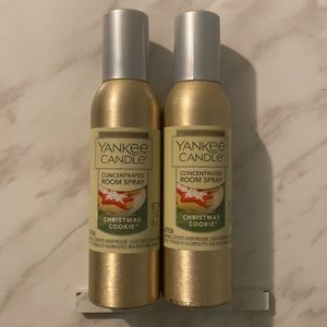 Set of 2 Yankee Candle Christmas Cookie Concentrated Room Sprays 1.5 oz